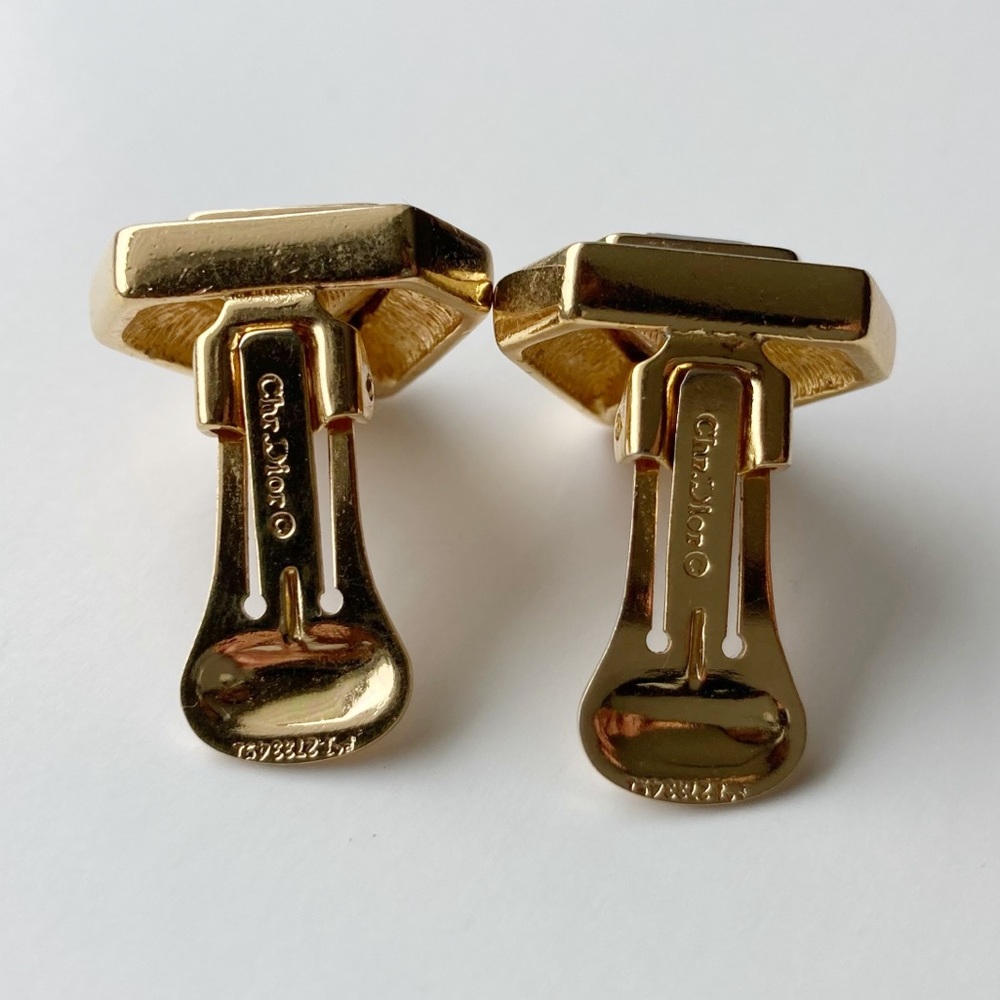 Christian Dior Vintage Clip On Earrings - Picture 5 of 12